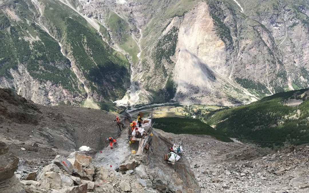 Randa: Lauter Knall beim Grabengufer